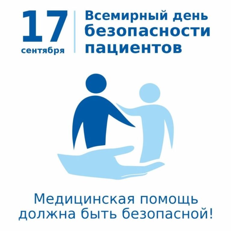 17 сентября — Всемирный день безопасности пациентов